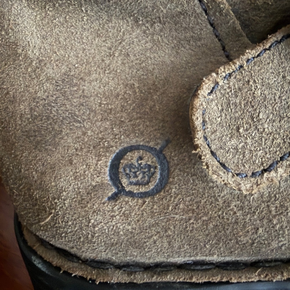 Born Tessa Brown Tan Suede Leather Triple Buckle Biker Moto Distressed Boots 9.5 - Picture 10 of 10